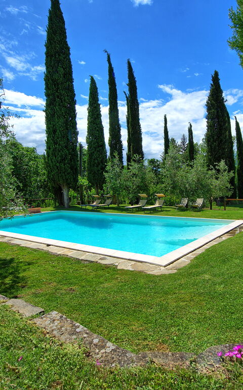 Villa Lo Scoiattolo: Have, pool, Udendørs