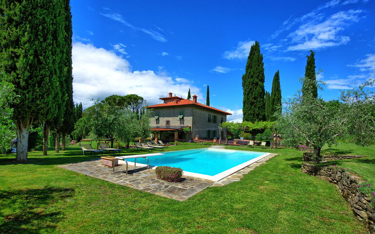Villa Lo Scoiattolo: Have, pool, Udendørs