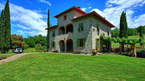Villa Lo Scoiattolo: Have, Udendørs