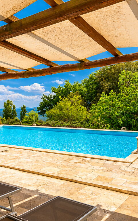 Le Querciolaie with Geothermal Pool: pool, Udendørs, Udvendige