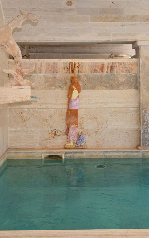 Le Querciolaie with Geothermal Pool: boblebad, pool, Udendørs