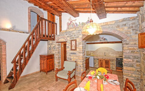 Feriebolig Adamo Ed Eva: Frokostlokale, Køkken, Stue