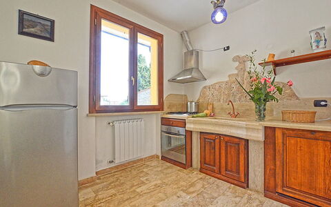 Feriebolig Dependance 1: Frokostlokale, Køkken, Stue