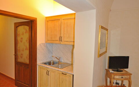 Feriebolig Dante 4: Frokostlokale, Køkken, Stue