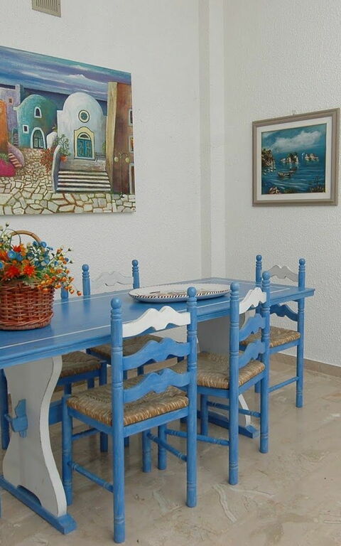 Villa Contrada: Frokostlokale, Stue