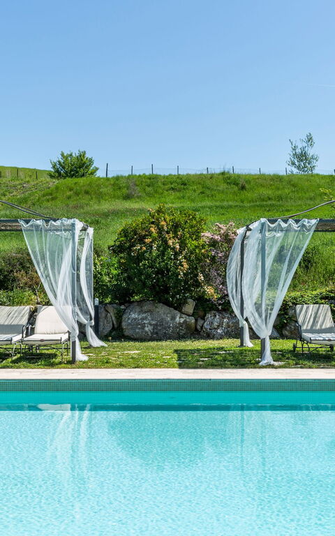Villa Castiglione: pool, Udendørs