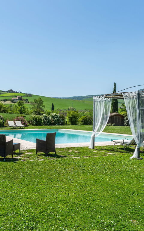 Villa Castiglione: Have, pool, Udendørs