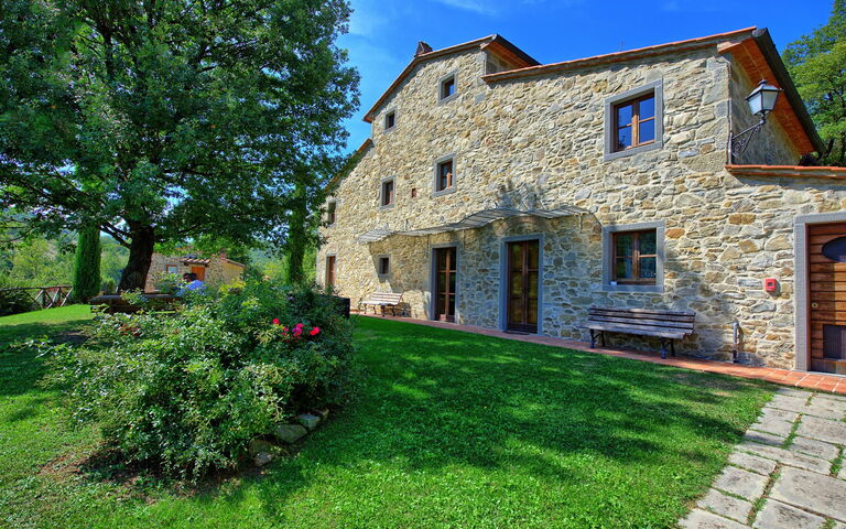 Villa Casentino: Have, pool, Udendørs