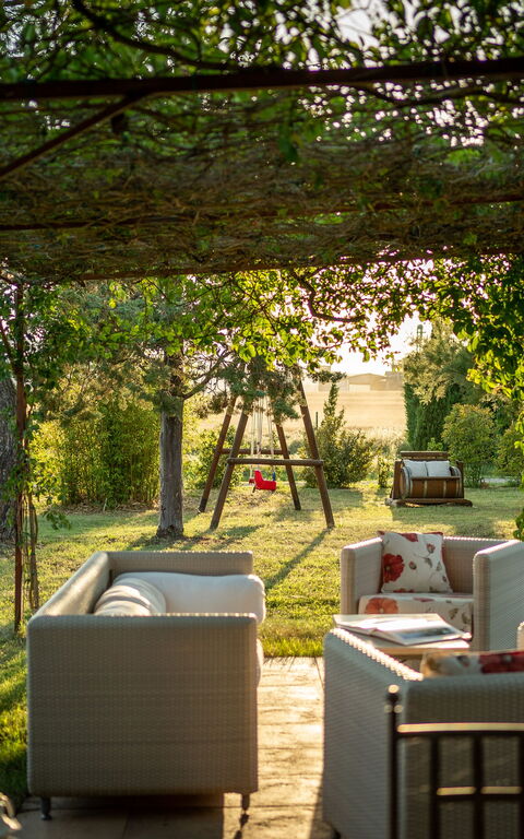 Villa Cassia: Have, Udendørs