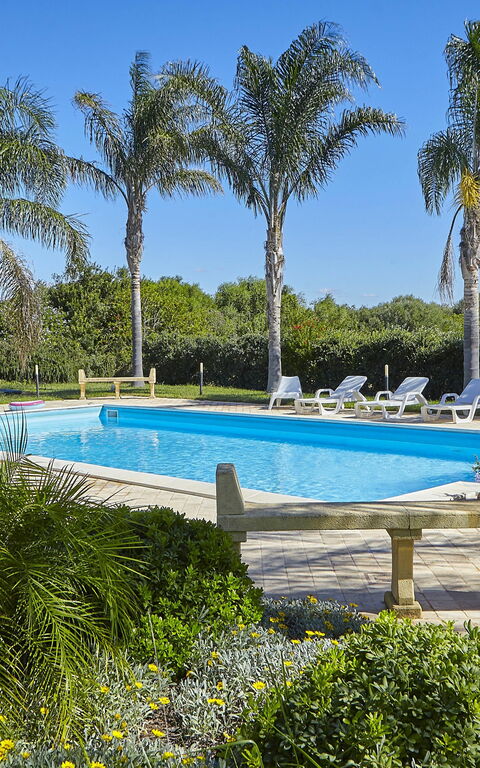 Villa Oasi: Have, pool