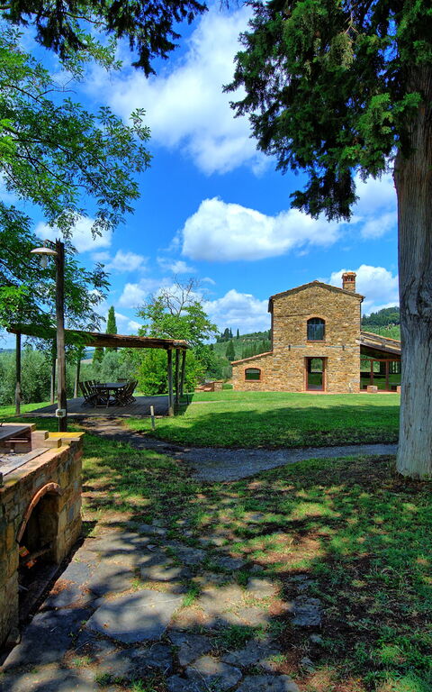 Villa Ferdinando: Have, Sommer