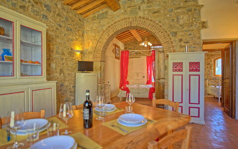 Feriebolig Arturo 2 - Dependance: Frokostlokale, Stue