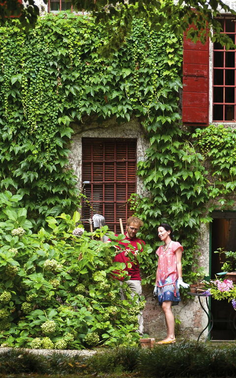 Ca' Marcello: Have, Udendørs