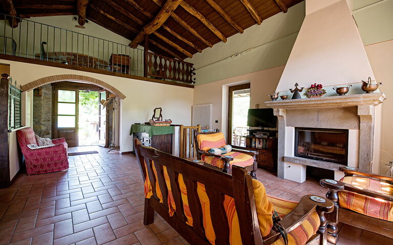 Villa Il Nido: Frokostlokale, Stue
