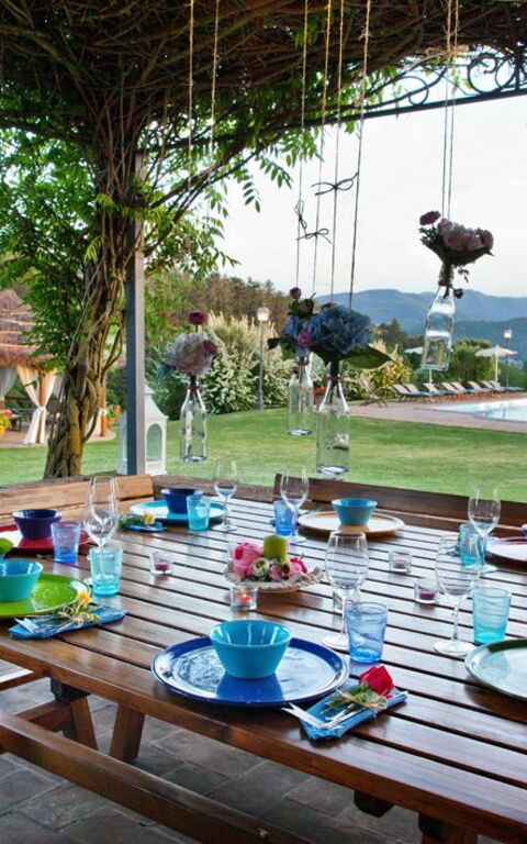 Villa Sant' Angelo: Have, Udendørs