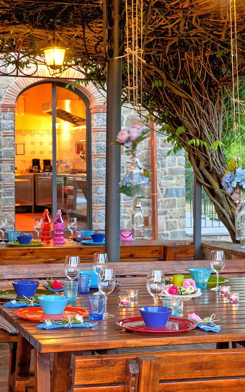 Villa Sant' Angelo: Have, Udendørs