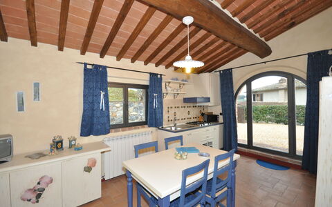 Feriebolig Ortensia: Frokostlokale, Køkken, Stue