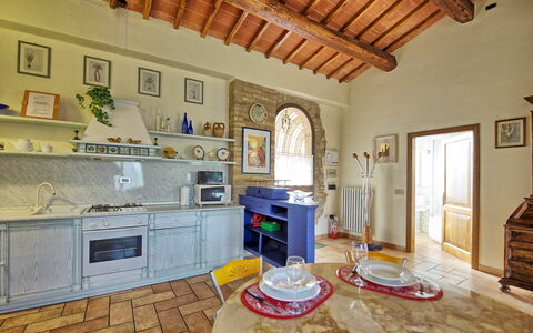 Feriebolig La Capanna: Frokostlokale, Køkken