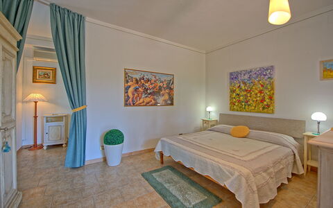 Feriebolig Ovile: Frokostlokale, Køkken, soveværelse, Stue