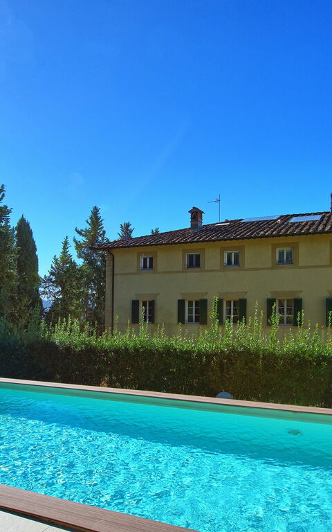 Villa Camaiore: Have, pool, Udendørs