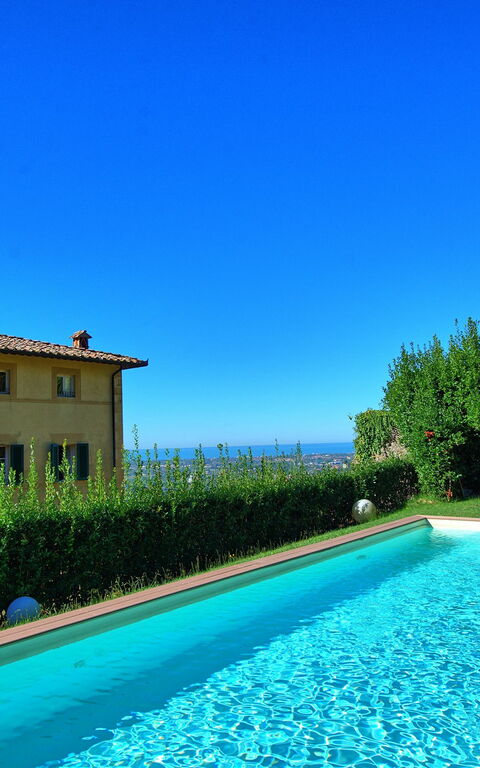 Villa Camaiore: Have, pool, Udendørs