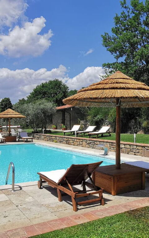 Villa Noceta: Have, pool