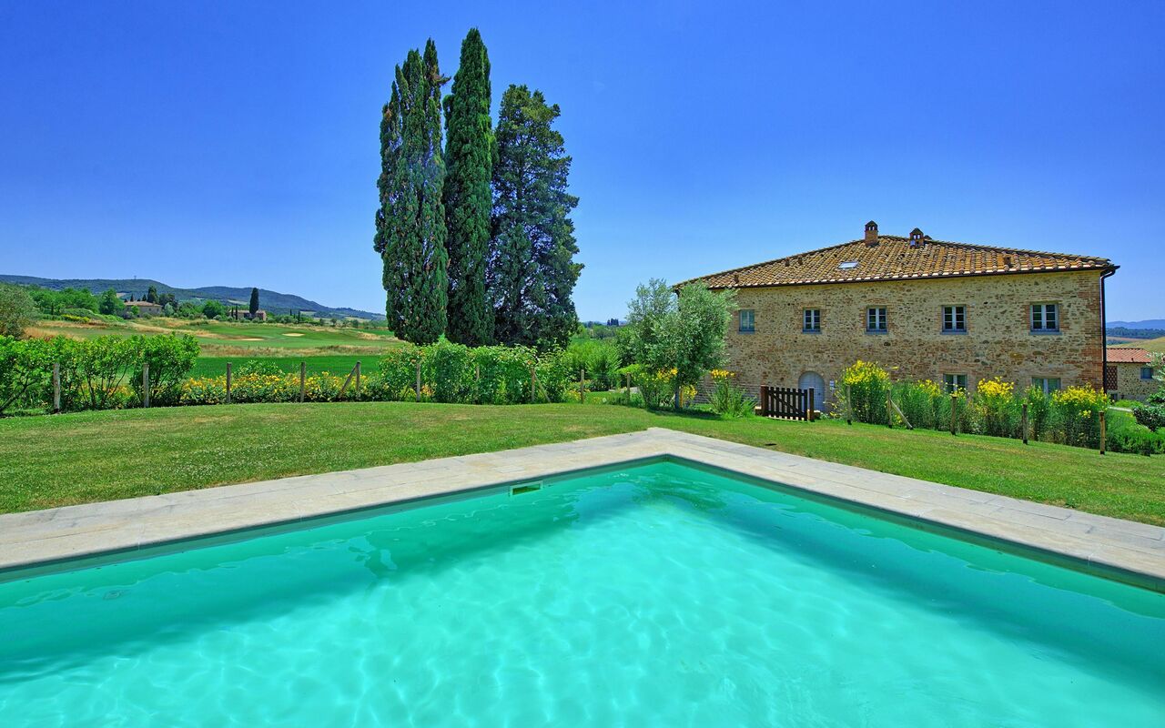 Casale La Valle - Castelfalfi: Have, pool, Sommer, Visninger