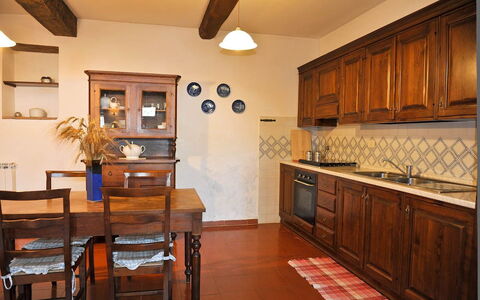 Feriebolig Rufeno: Frokostlokale, Køkken, Stue