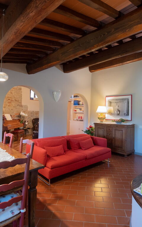 Villa Casalguidi: Frokostlokale, Stue