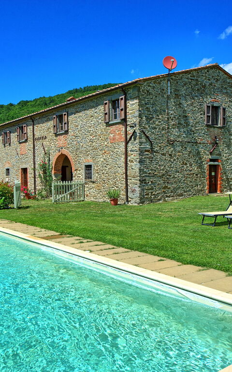 Villa Poggiolino: Have, pool, Udendørs, Udvendige