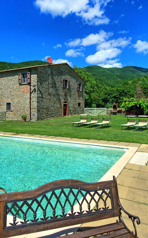 Villa Poggiolino: Have, pool, Udendørs, Udvendige