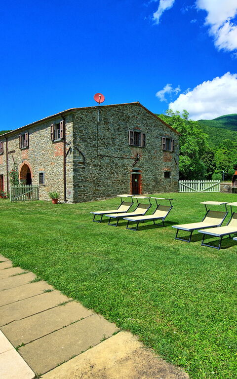 Villa Poggiolino: Have, pool, Udendørs, Udvendige