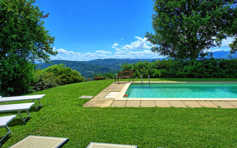 Villa Poggiolino: Have, pool, Udendørs, Visninger