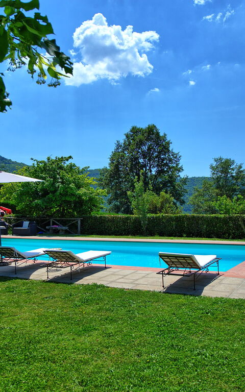 Villa Margherita Due: Have, pool, Udendørs
