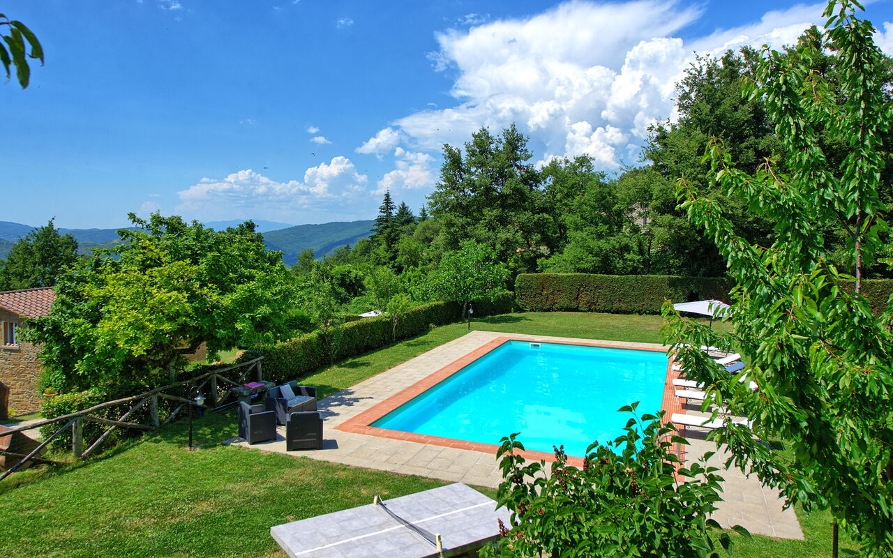 Villa Margherita Due: Have, pool, Udendørs