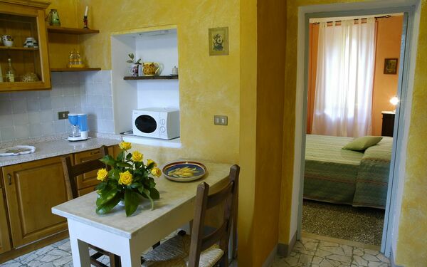 Feriebolig Paggio: Frokostlokale, Køkken