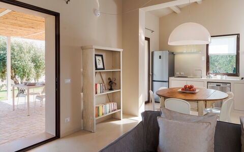 Feriebolig Isla Verde - Gelsi: Frokostlokale, Køkken, Stue