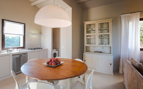 Feriebolig Isla Verde - Gelsi: Frokostlokale, Køkken, Stue