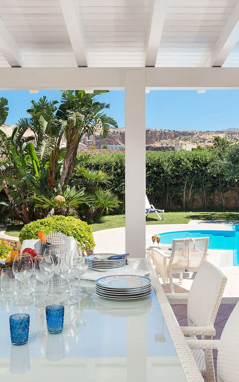 Afrodite: Altan / terrasse / gårdhave, Have, pool, Sommer, Udendørs