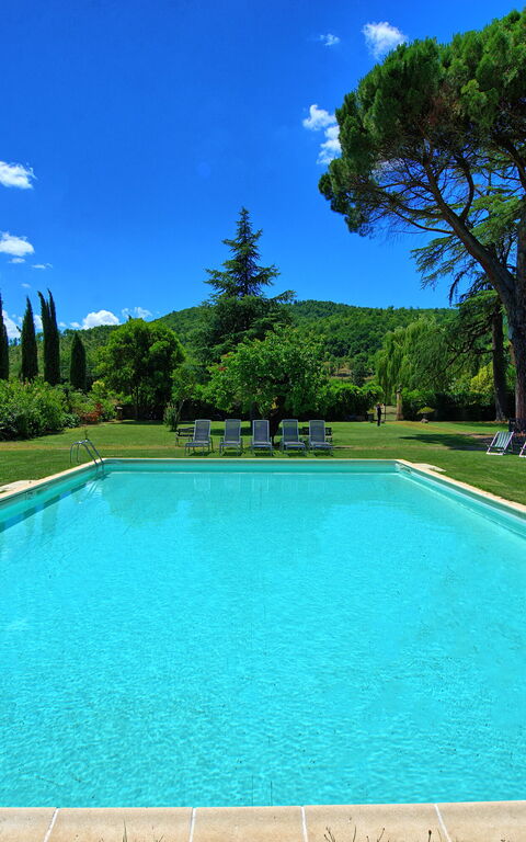 Villa Capolona: pool, Udendørs