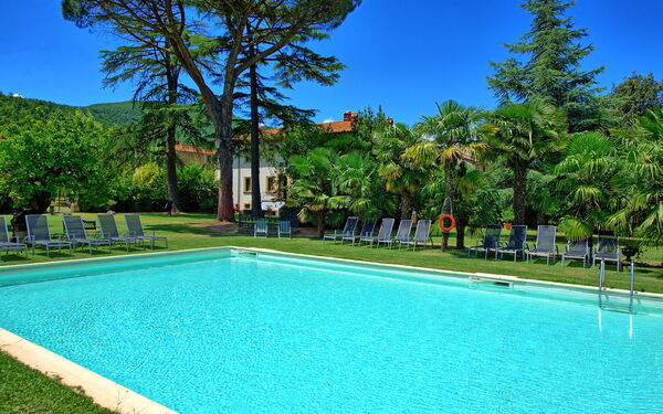 Villa Capolona: pool, Udendørs