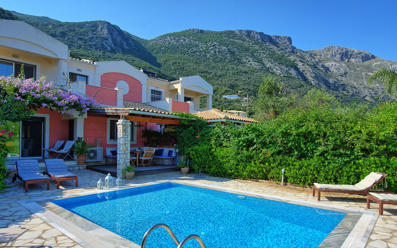 Beach Villa Blue: Have, pool, Udendørs, Udvendige