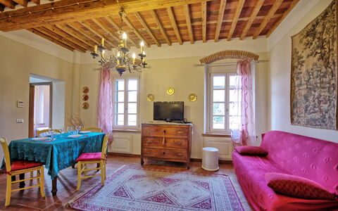 Feriebolig Flavia 5: Frokostlokale, Stue