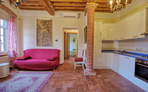 Feriebolig Flavia 6: Køkken, Stue