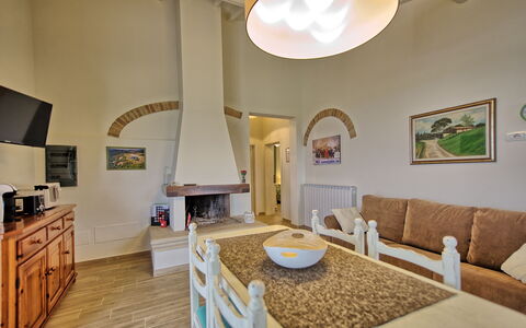 Feriebolig Fornace 2: Frokostlokale, Køkken, Stue