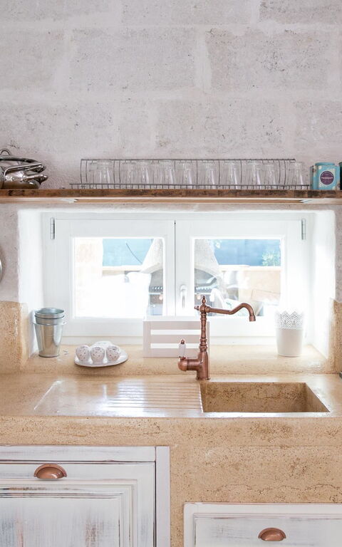 Trullo Torre Suda: Frokostlokale, Køkken