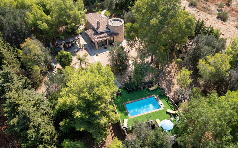 Villa Serena Maria: Have, pool, Visninger