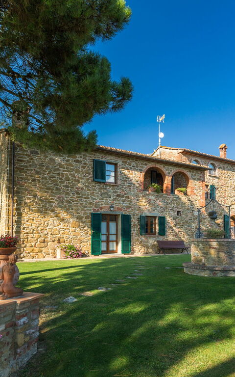 Villa Poggiospinoso: Have, Udendørs, Udvendige