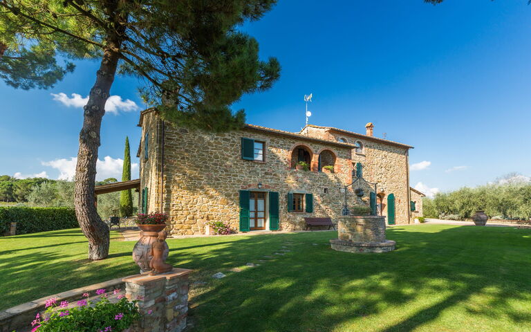 Villa Poggiospinoso: Have, Udendørs, Udvendige