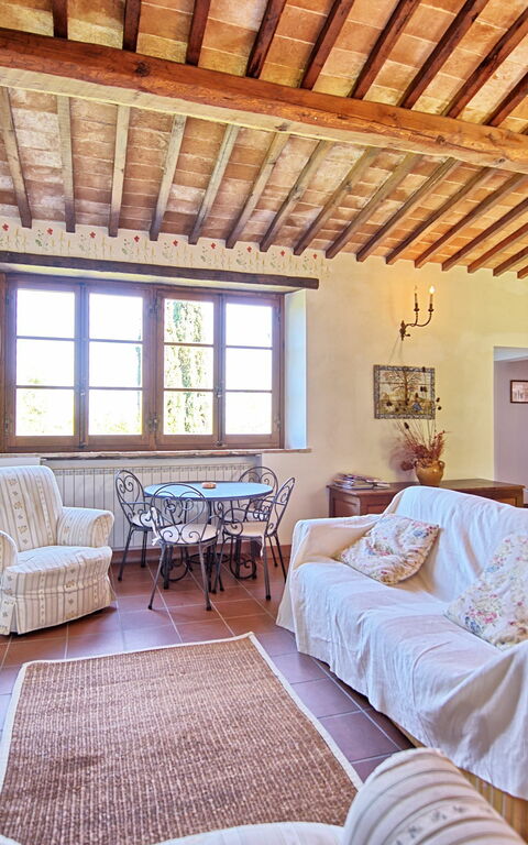 Villa Sarteano: Frokostlokale, Stue